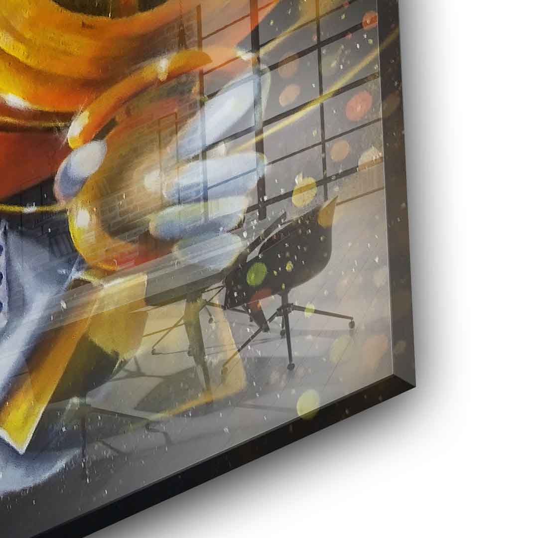 Bitcoin Golfer - Acrylglas