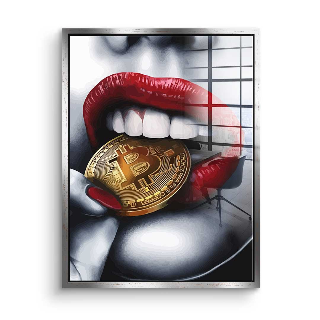 Bitcoin Girl - Acrylglas