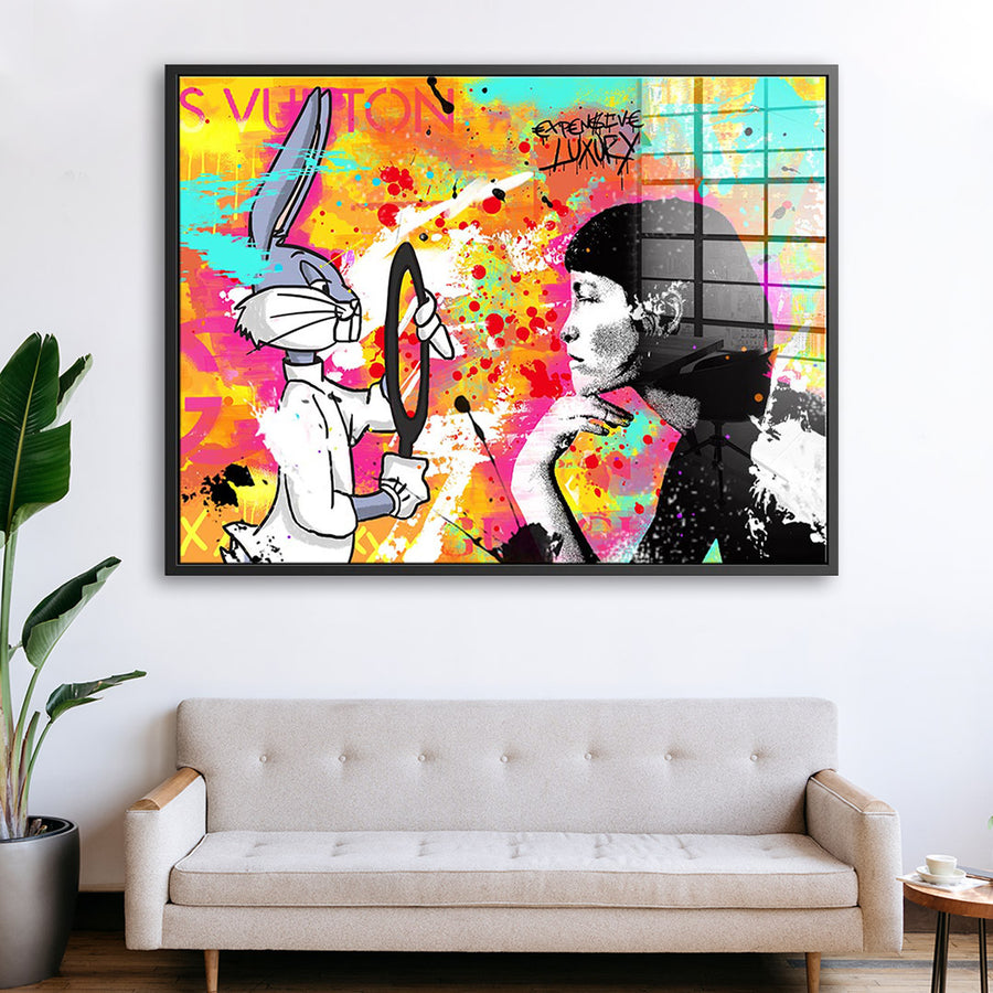 Beauty Bunny - Acrylglas