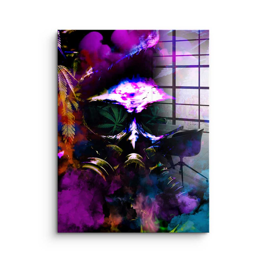 Cannabis Feld - Acrylglas