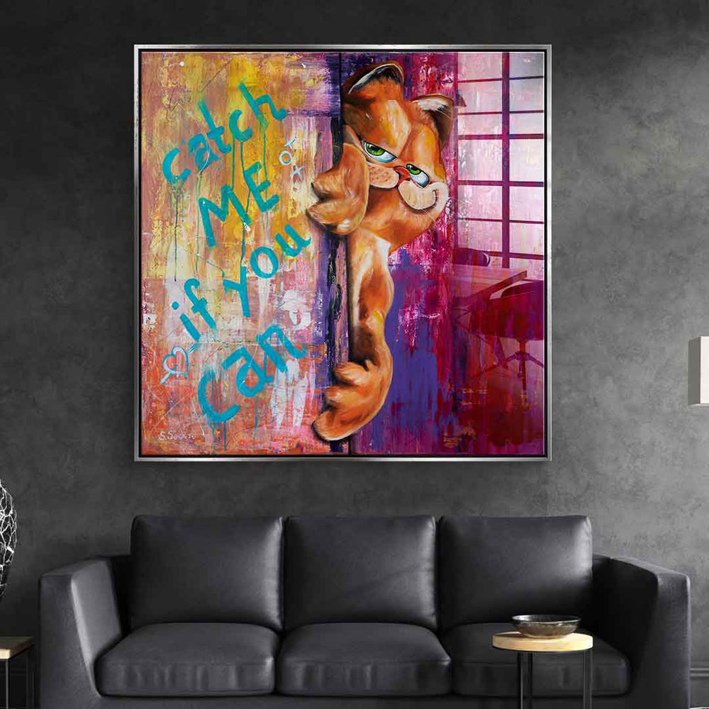 Catch me if you can Acrylglasbild – Ansicht 3