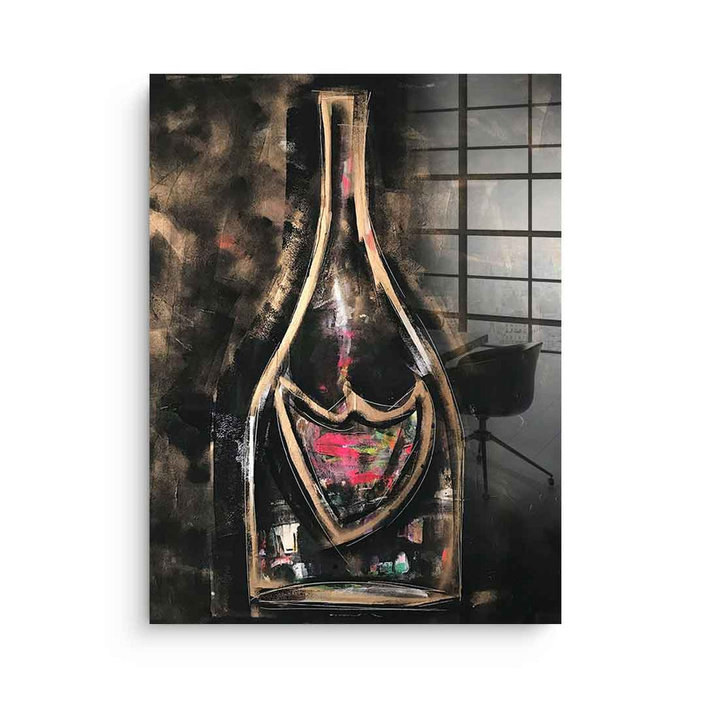 Bronze Champaign als Acrylglasbild – Architektur Wandbild von DOTCOMCANVAS®