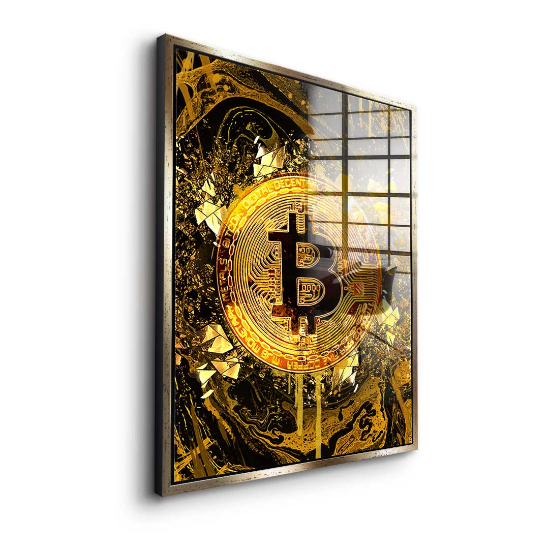Goldrush Bitcoin - Acrylglas