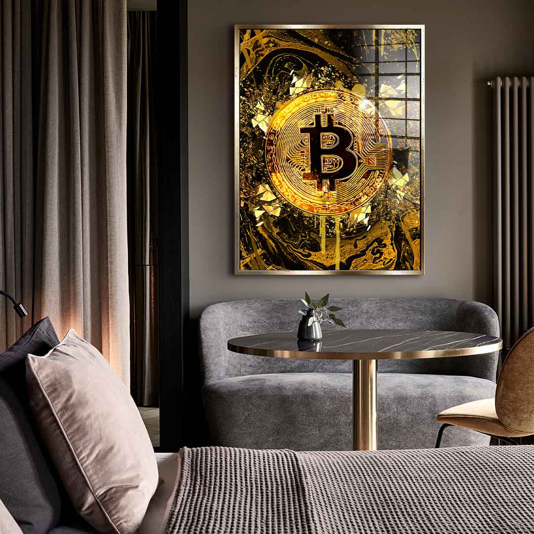 Goldrush Bitcoin - Acrylglas