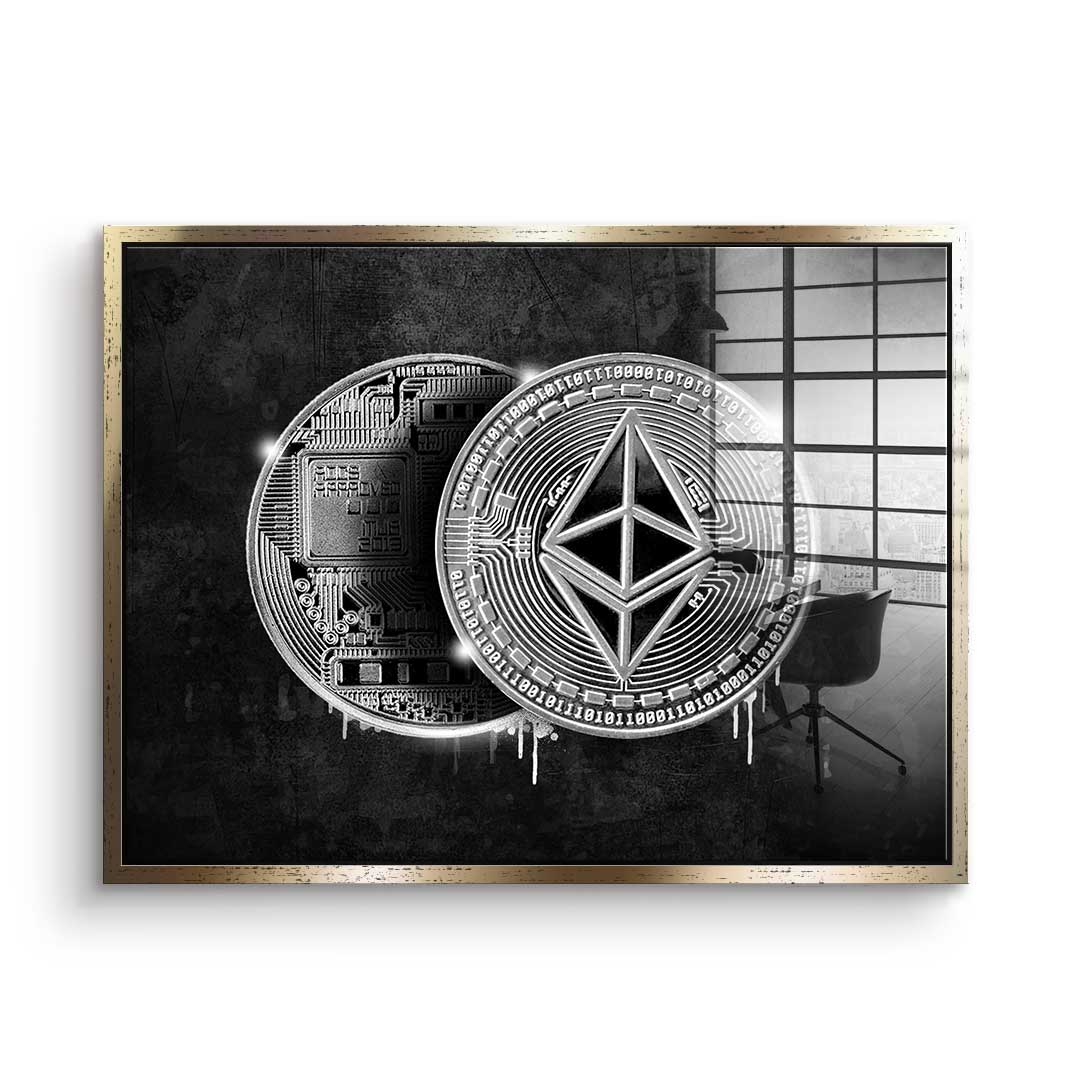 Ethereum Coin - Acrylic glass