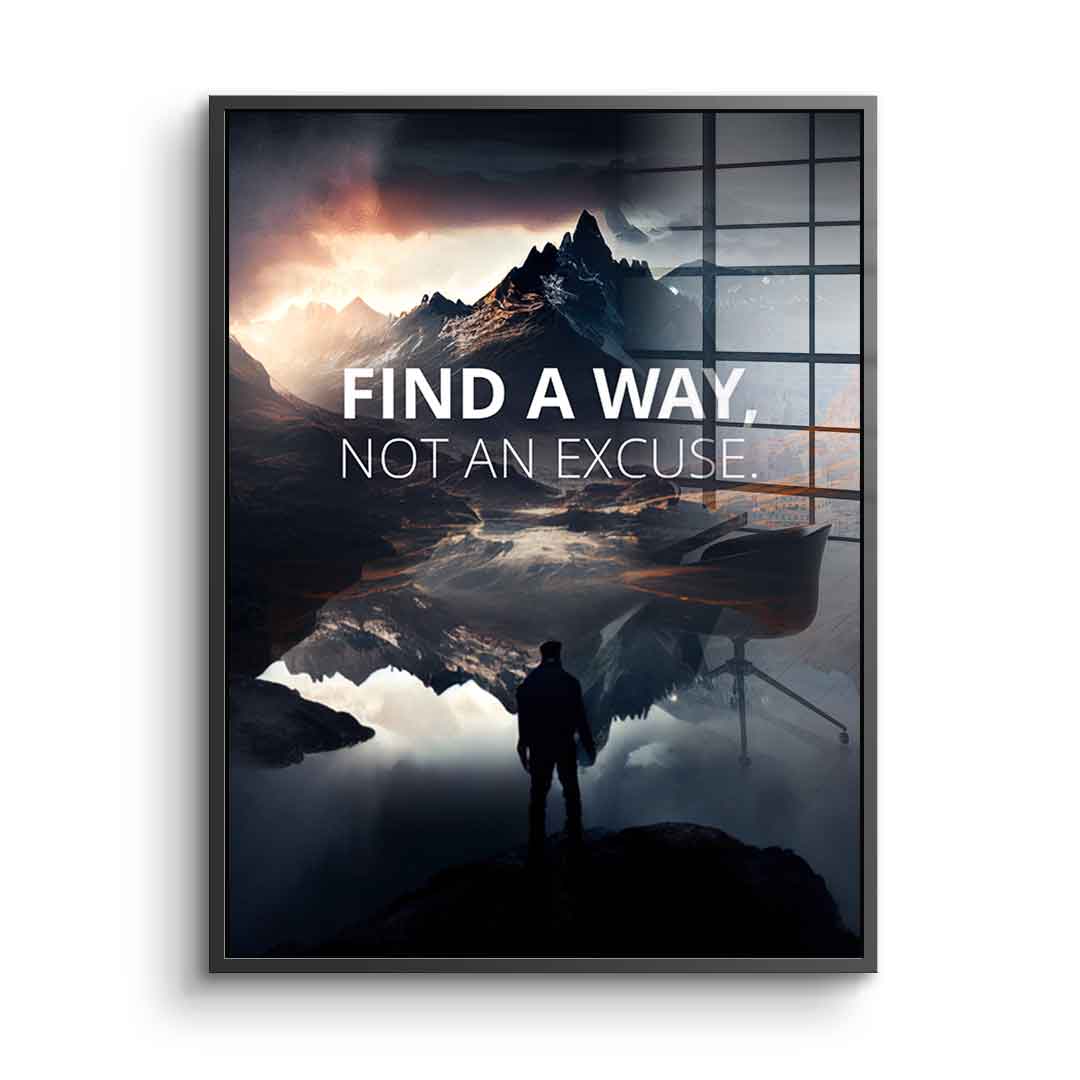 Find a way - Acrylglas