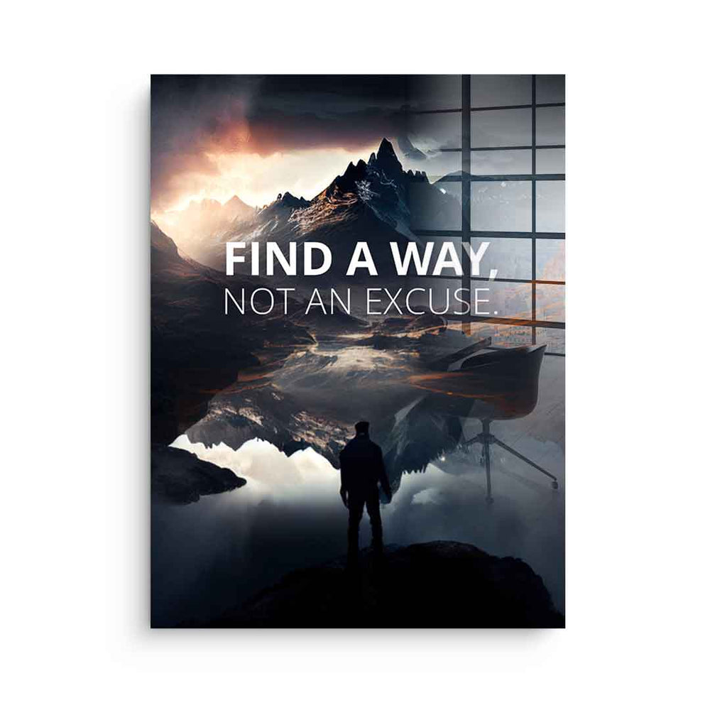 Find a way als Acrylglasbild – Motivationsbild von DOTCOMCANVAS®