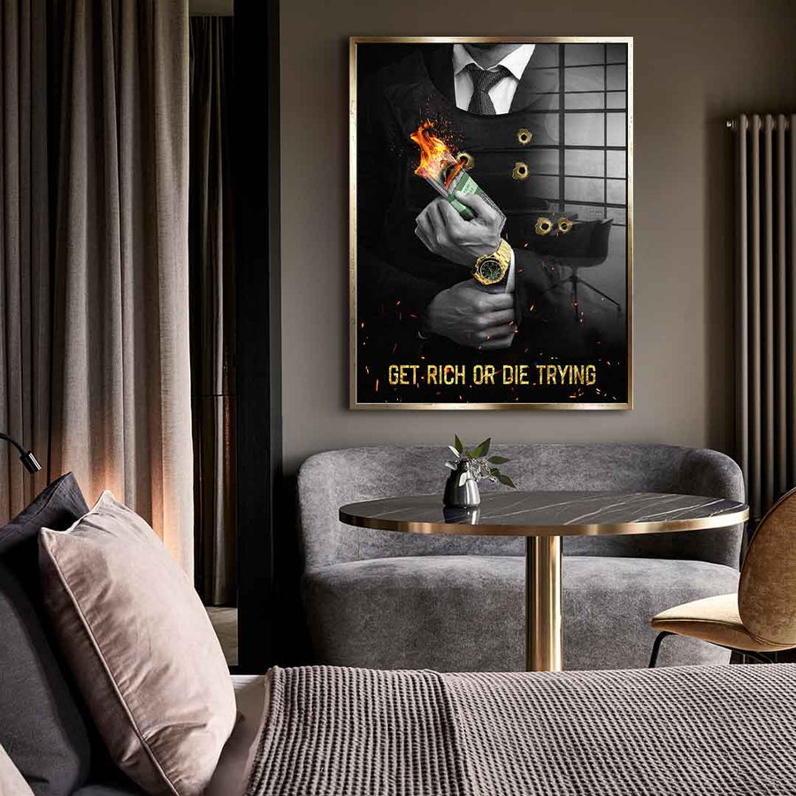 Get Rich - Acrylglas