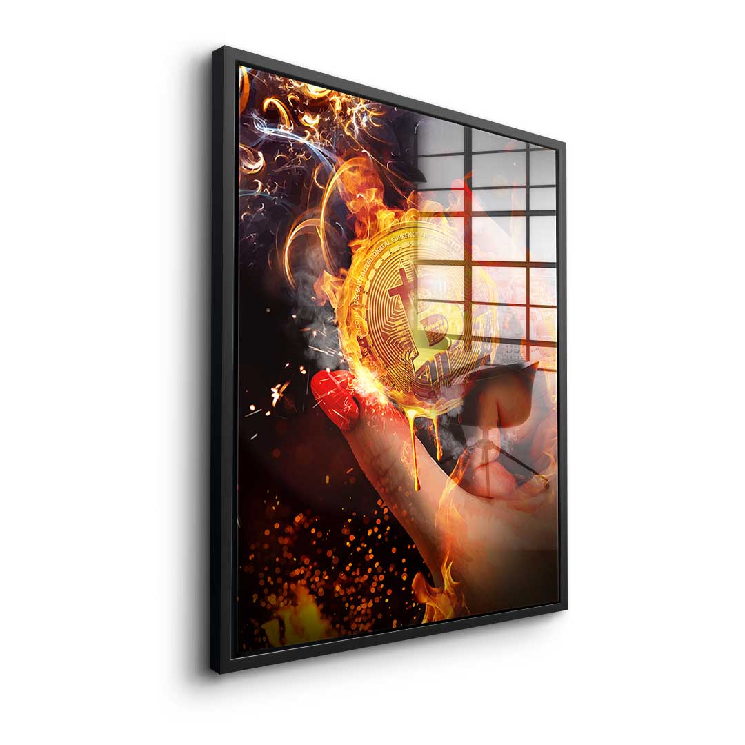 Goldrausch Bitcoin - Acrylglas