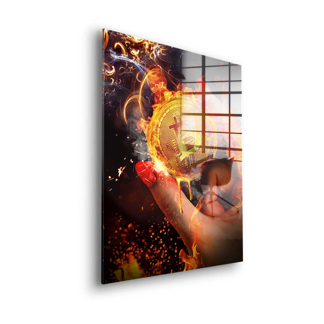 Goldrausch Bitcoin - Acrylglas