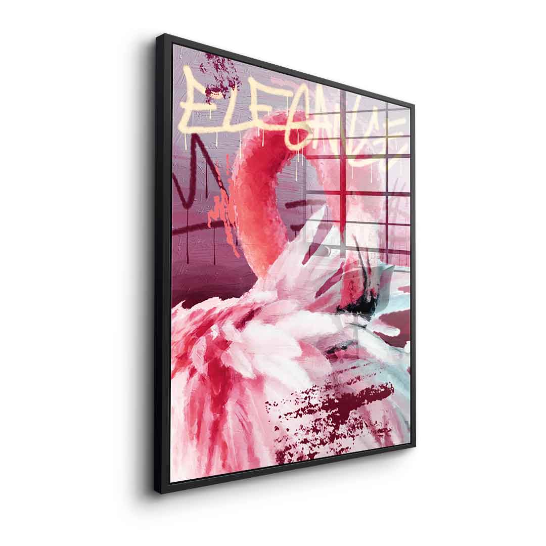 Flamingo Elegance - Acrylic glass
