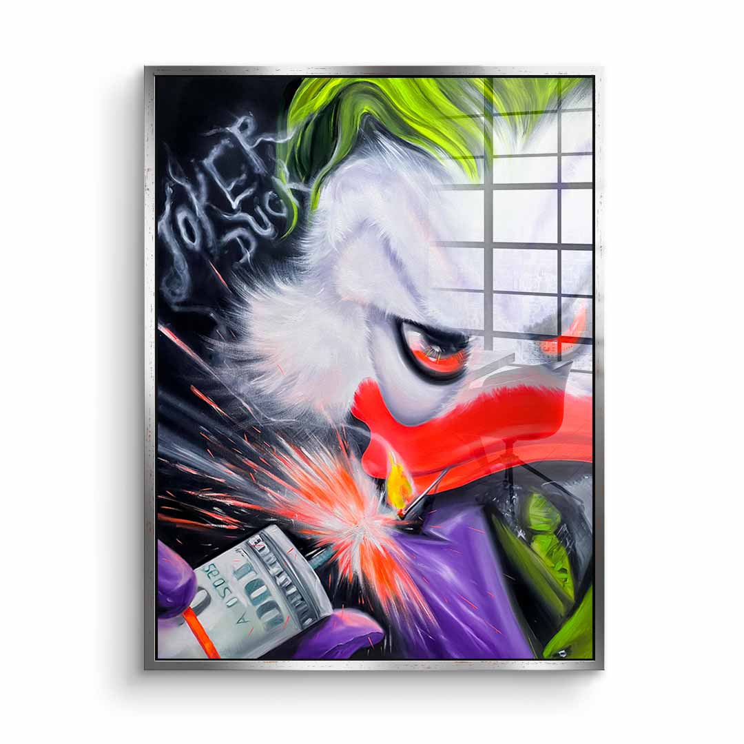 Joker Duck - acrylic