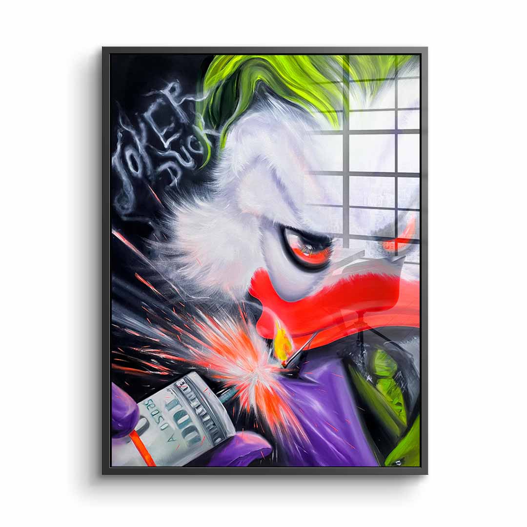 Joker Duck - acrylic