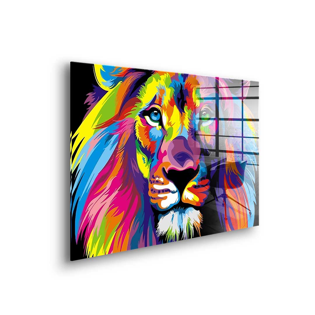 Neon Lion - Acrylglas