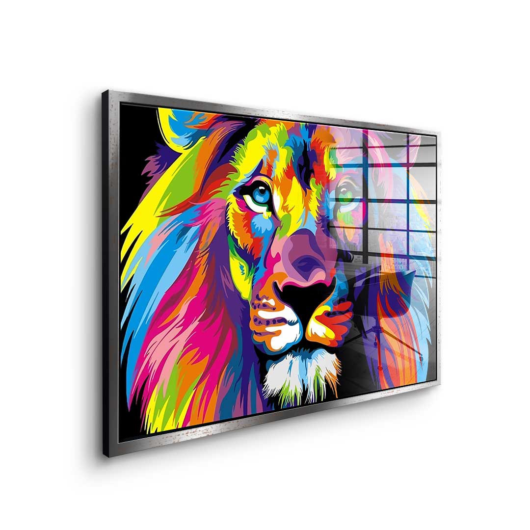 Neon Lion - Acrylglas