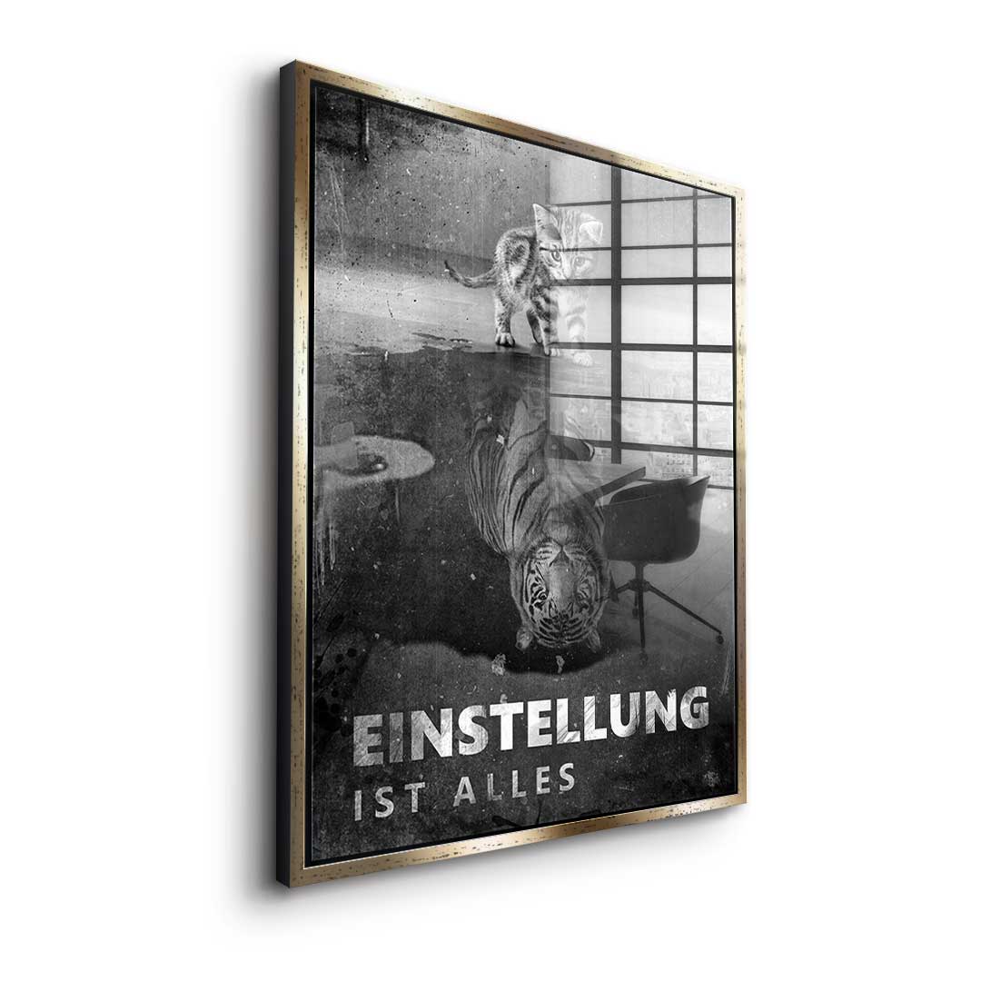 Mindset is everything #Tiger - Acrylglas