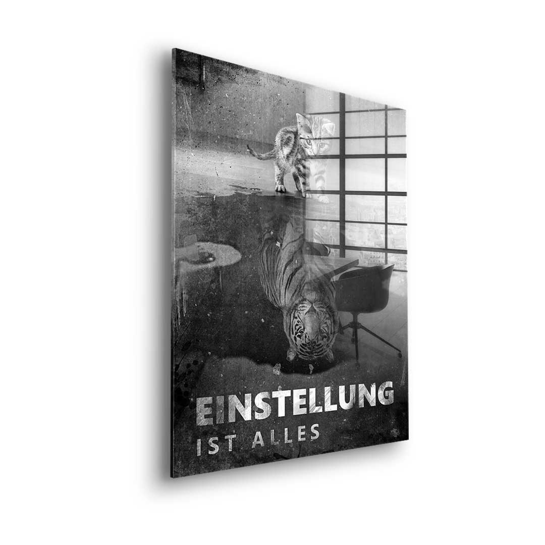 Mindset is everything #Tiger - Acrylglas