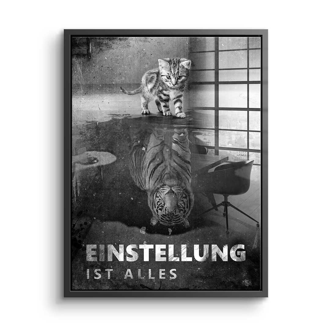 Mindset is everything #Tiger - Acrylglas