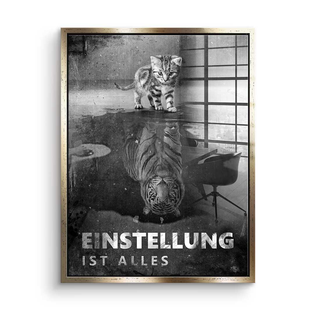Mindset is everything #Tiger - Acrylglas