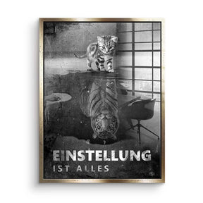 Mindset is everything #Tiger - acrylic glass