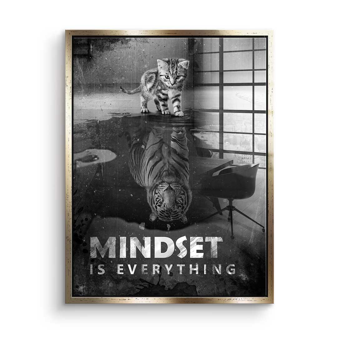 Mindset is everything #Tiger - Acrylglas