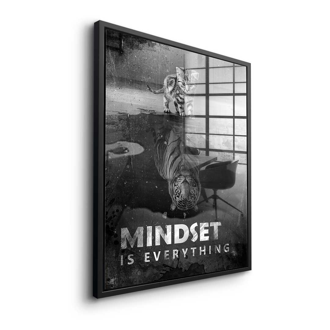 Mindset is everything #Tiger - Acrylglas