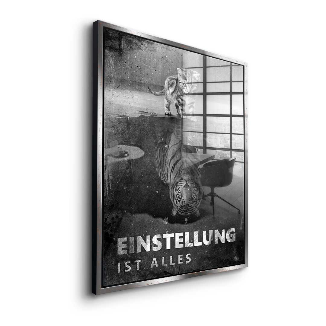 Mindset is everything #Tiger - Acrylglas