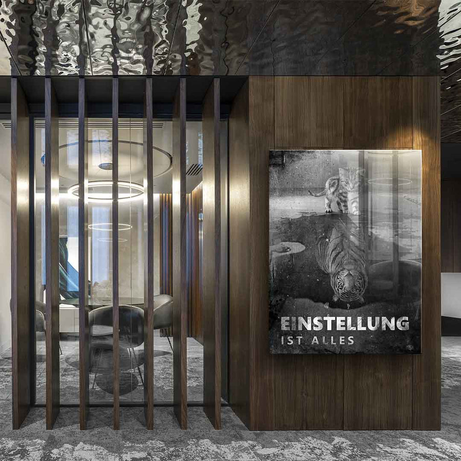 Mindset is everything #Tiger - Acrylglas