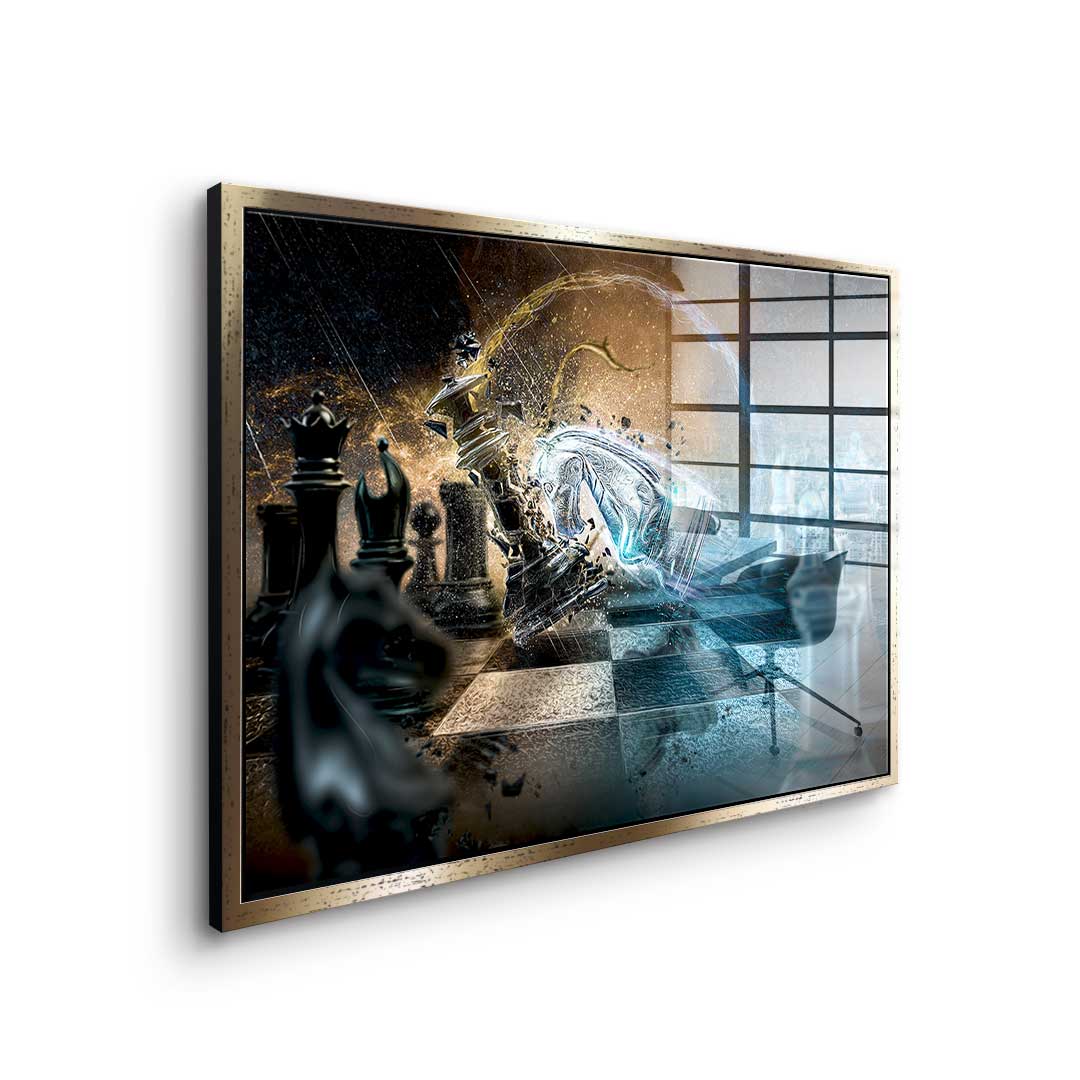 Headfirst through the wall - acrylic glass