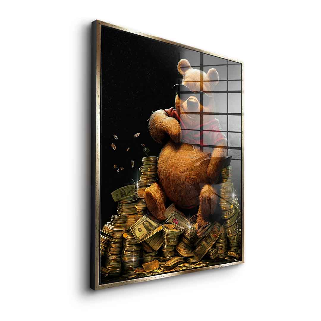 Money Bear - Acrylglas