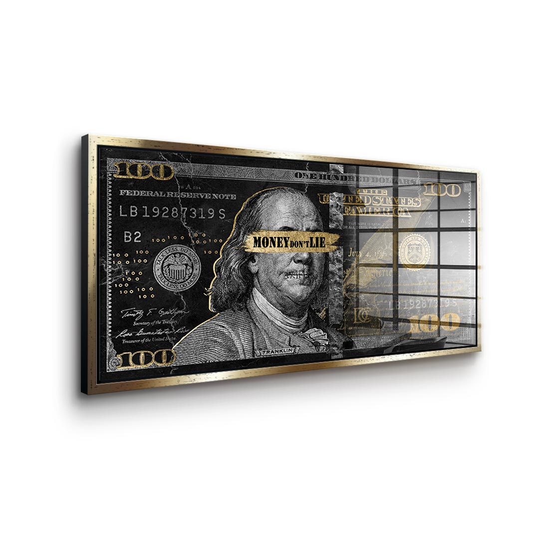 Money dont lie - Acrylglas