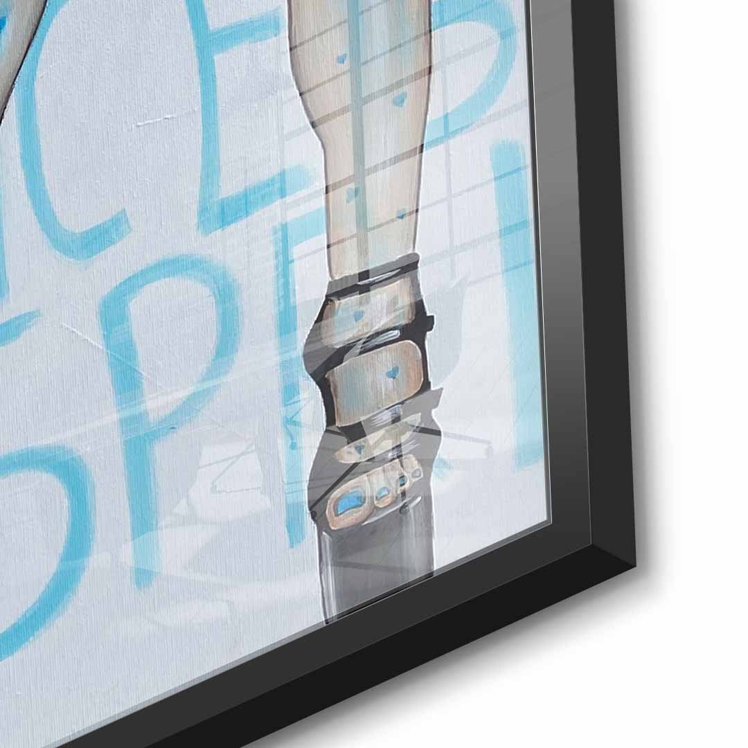 Blue Shoes - Acrylglas