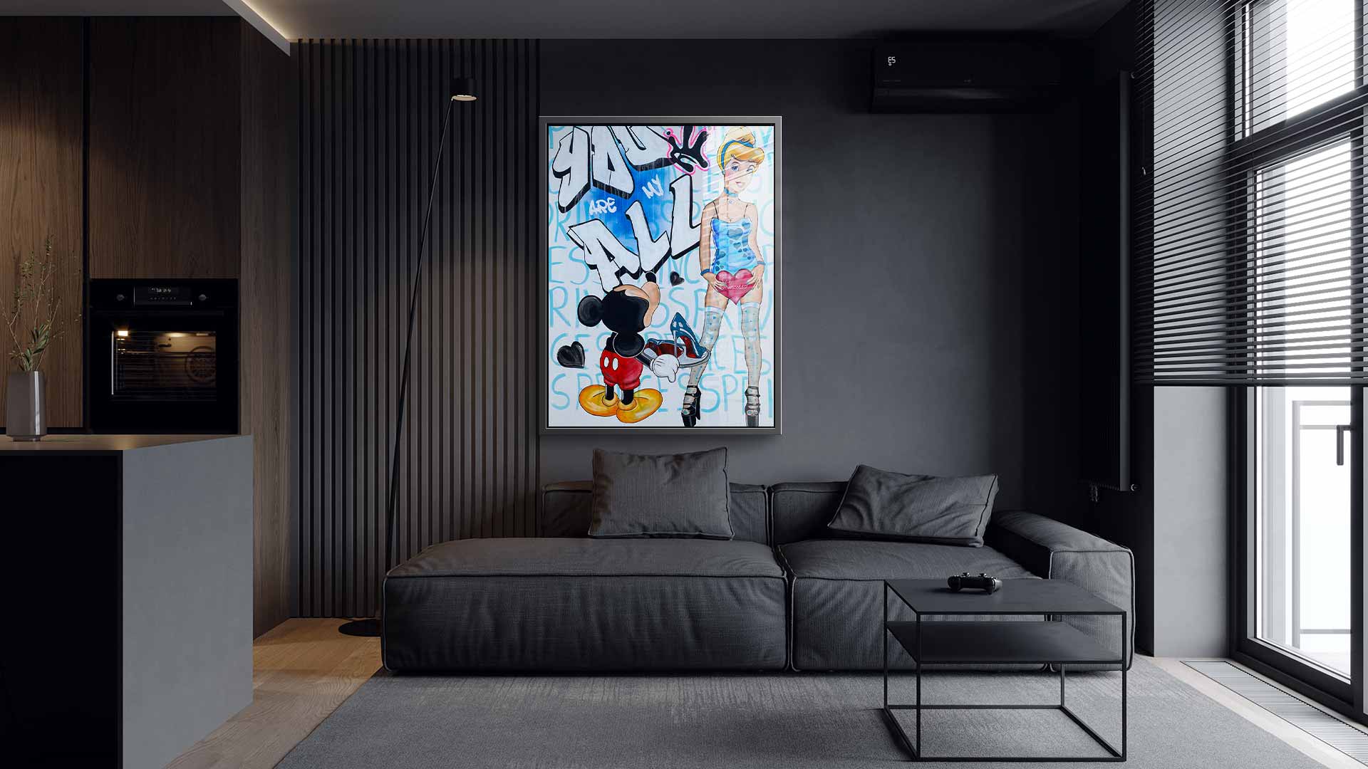 Blue Shoes - Acrylglas