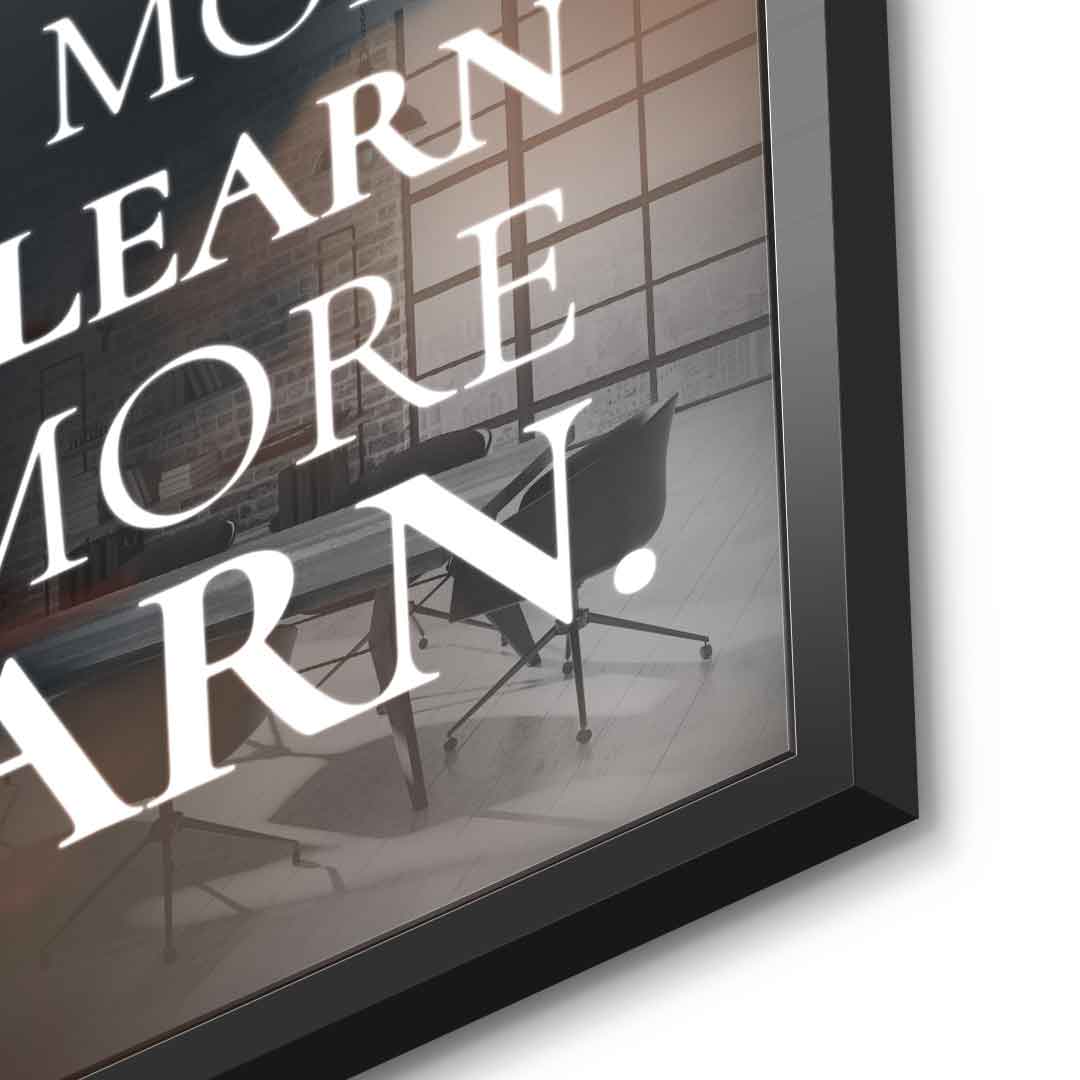 Power of learning - acrylic glass