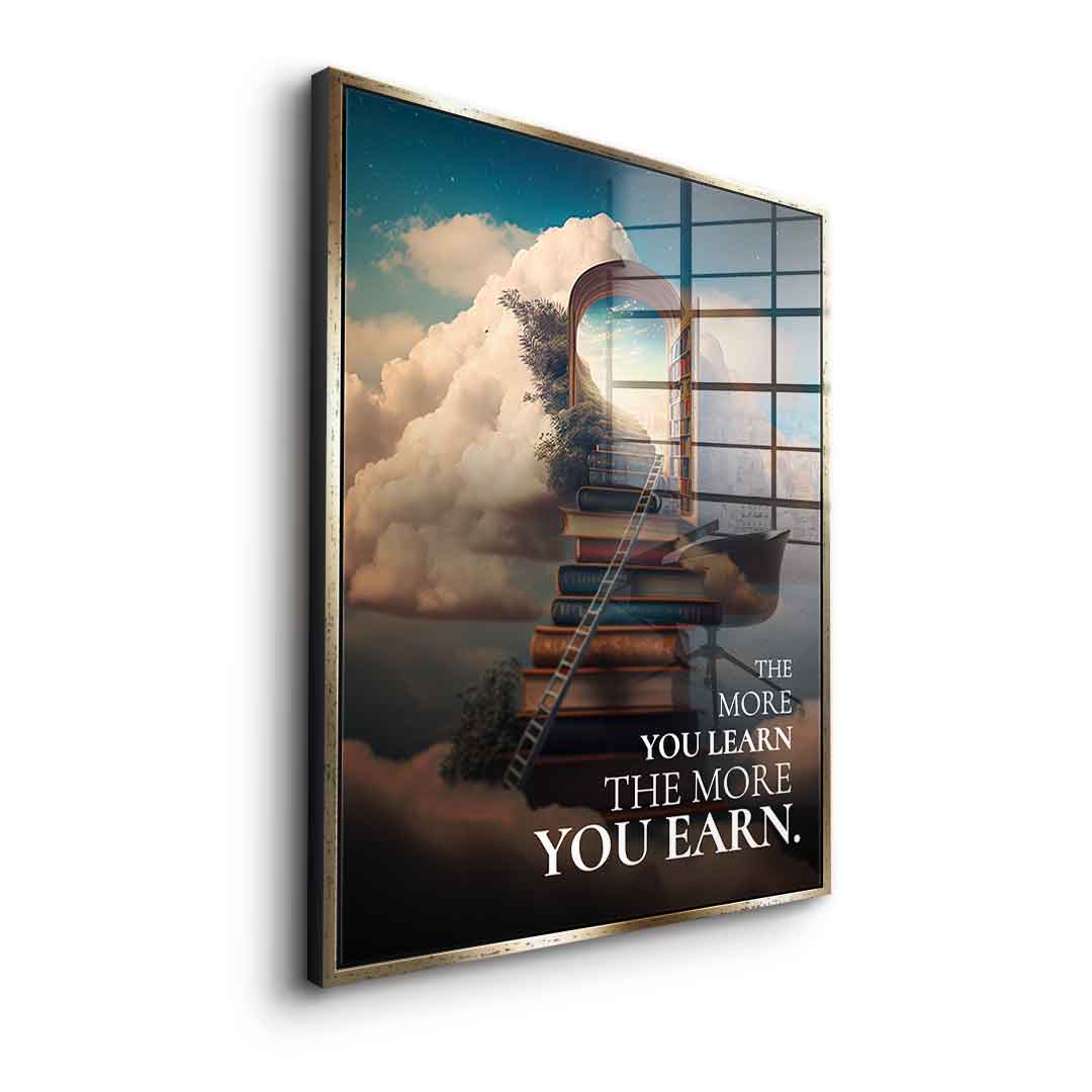 Power of learning - acrylic glass