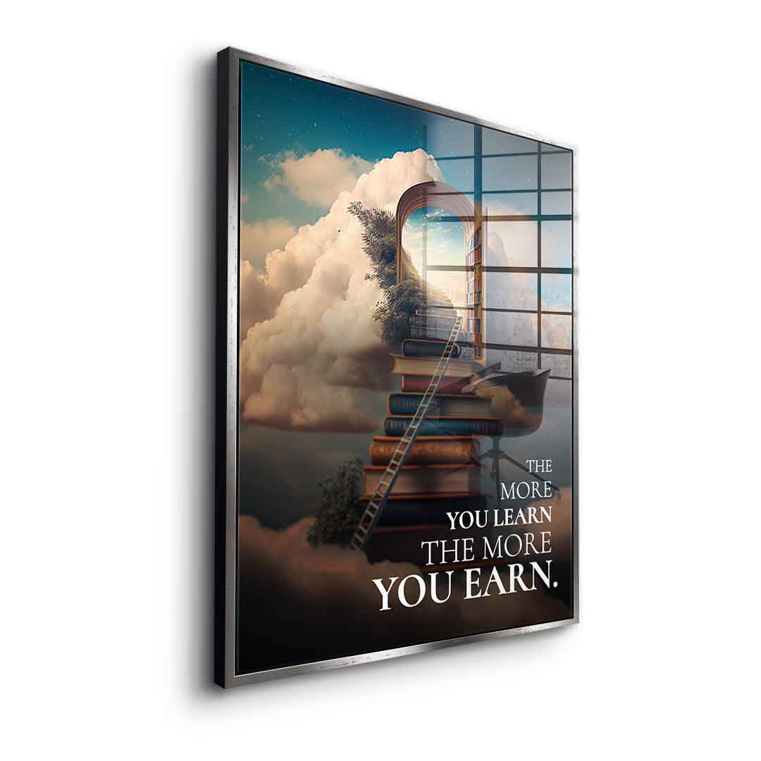 Power of learning - acrylic glass