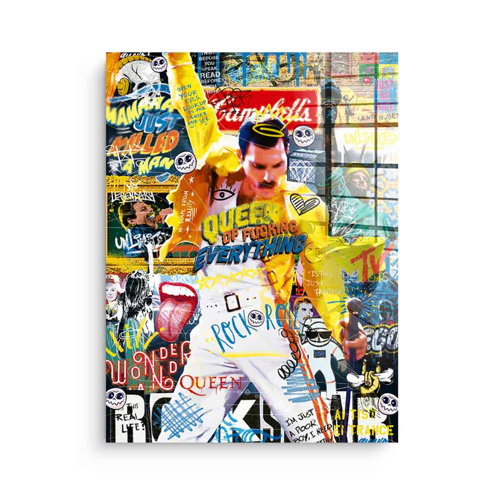 Queen of Everything als Acrylglasbild – Pop Art Wandbild von DOTCOMCANVAS®