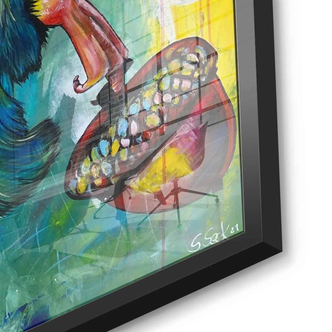 No Risk No Nut - Acrylglas