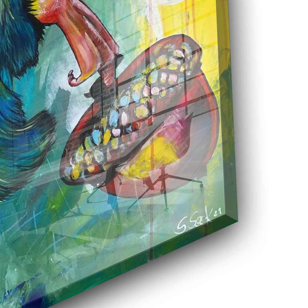 No Risk No Nut - Acrylglas