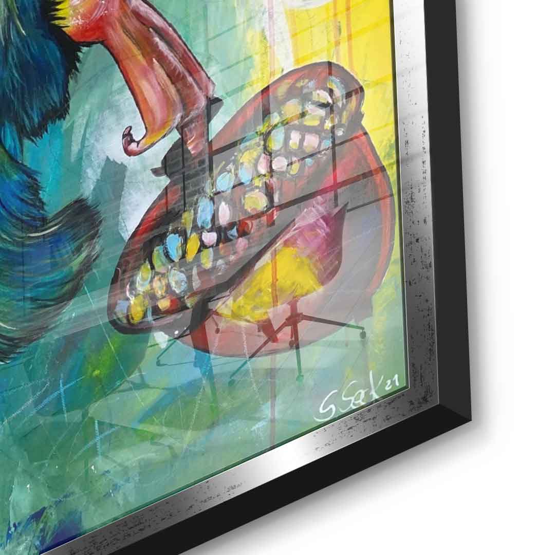 No Risk No Nut - Acrylglas