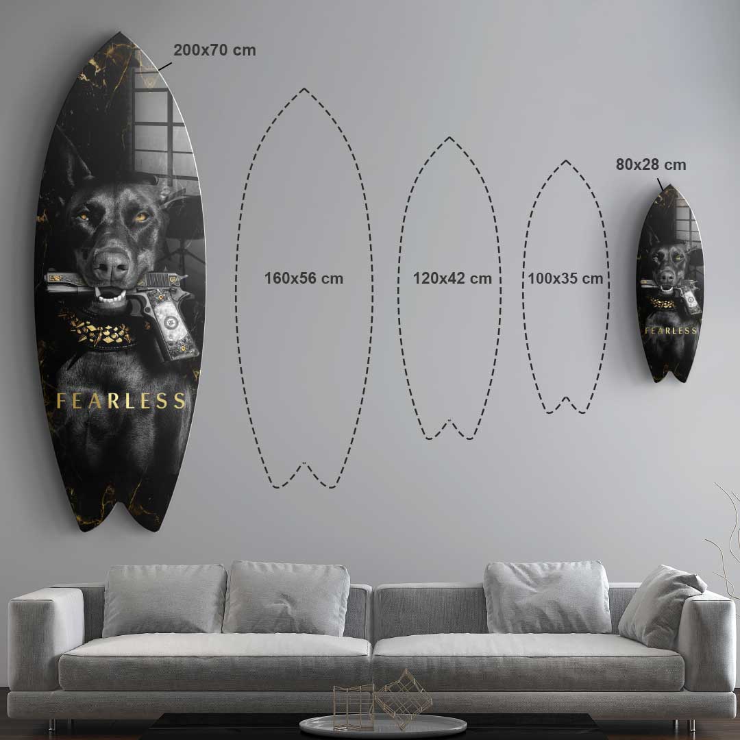 Surfboard Luxury Dog - Acrylic