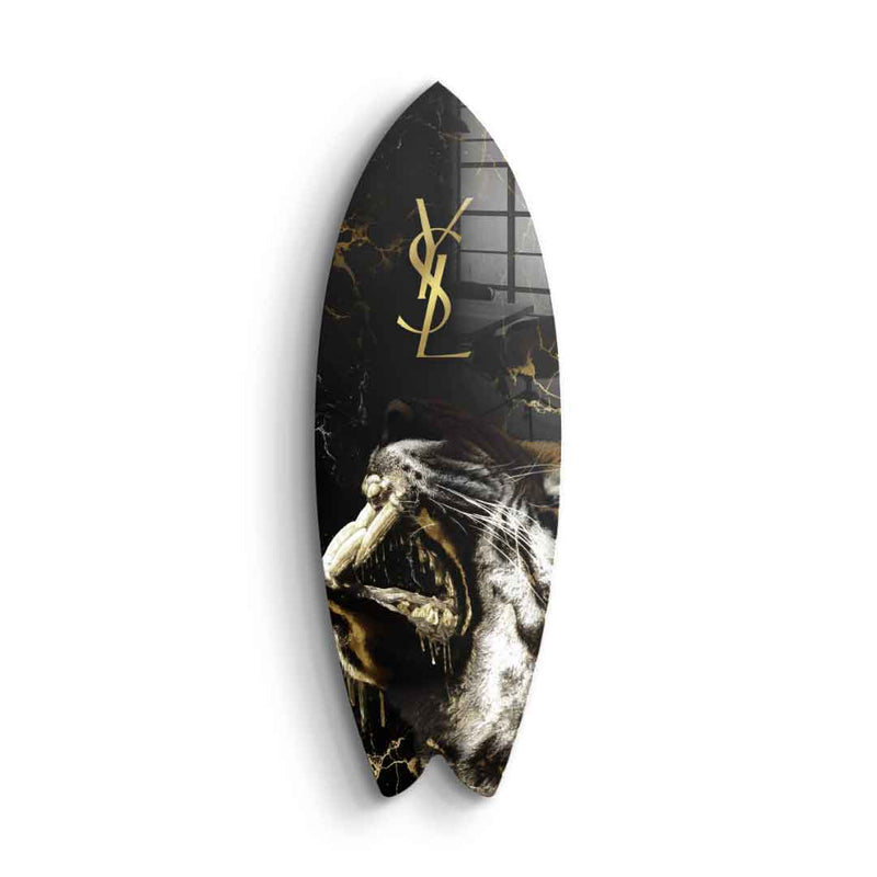 Surfboard Luxury Tiger - Acrylglas