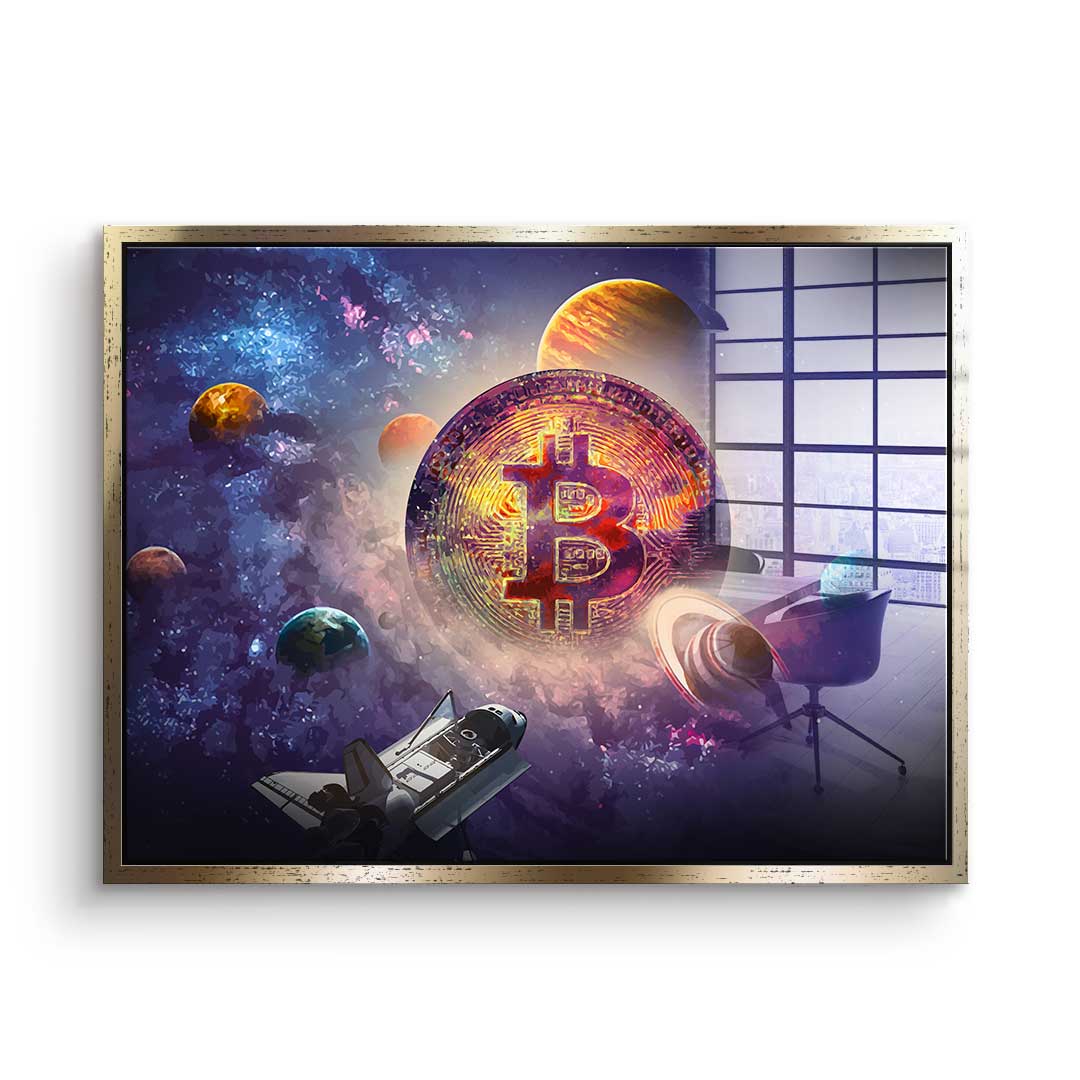 Bitcoin Universum - Acrylglas