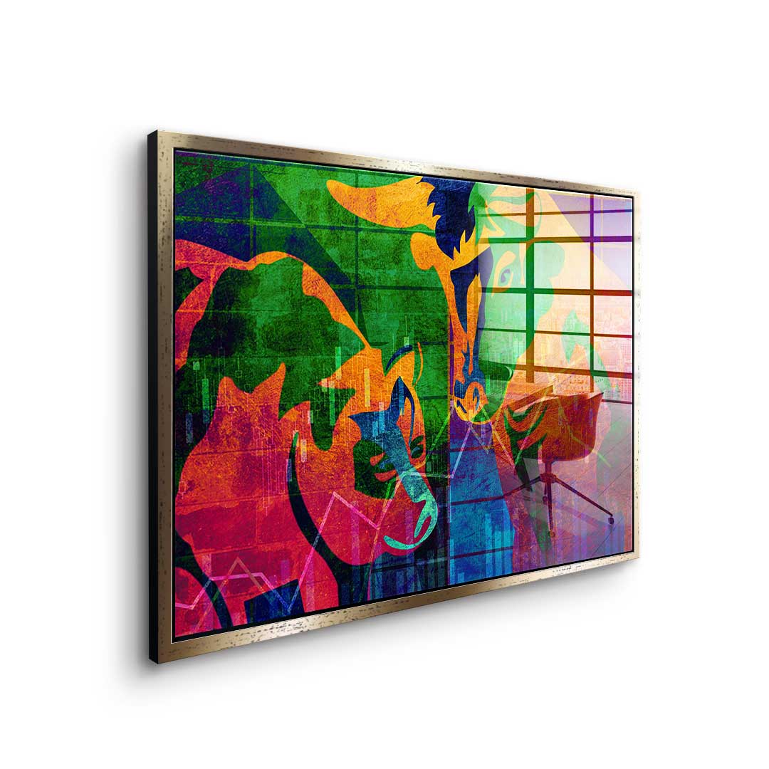 Abstract Stock Market - Acrylglas