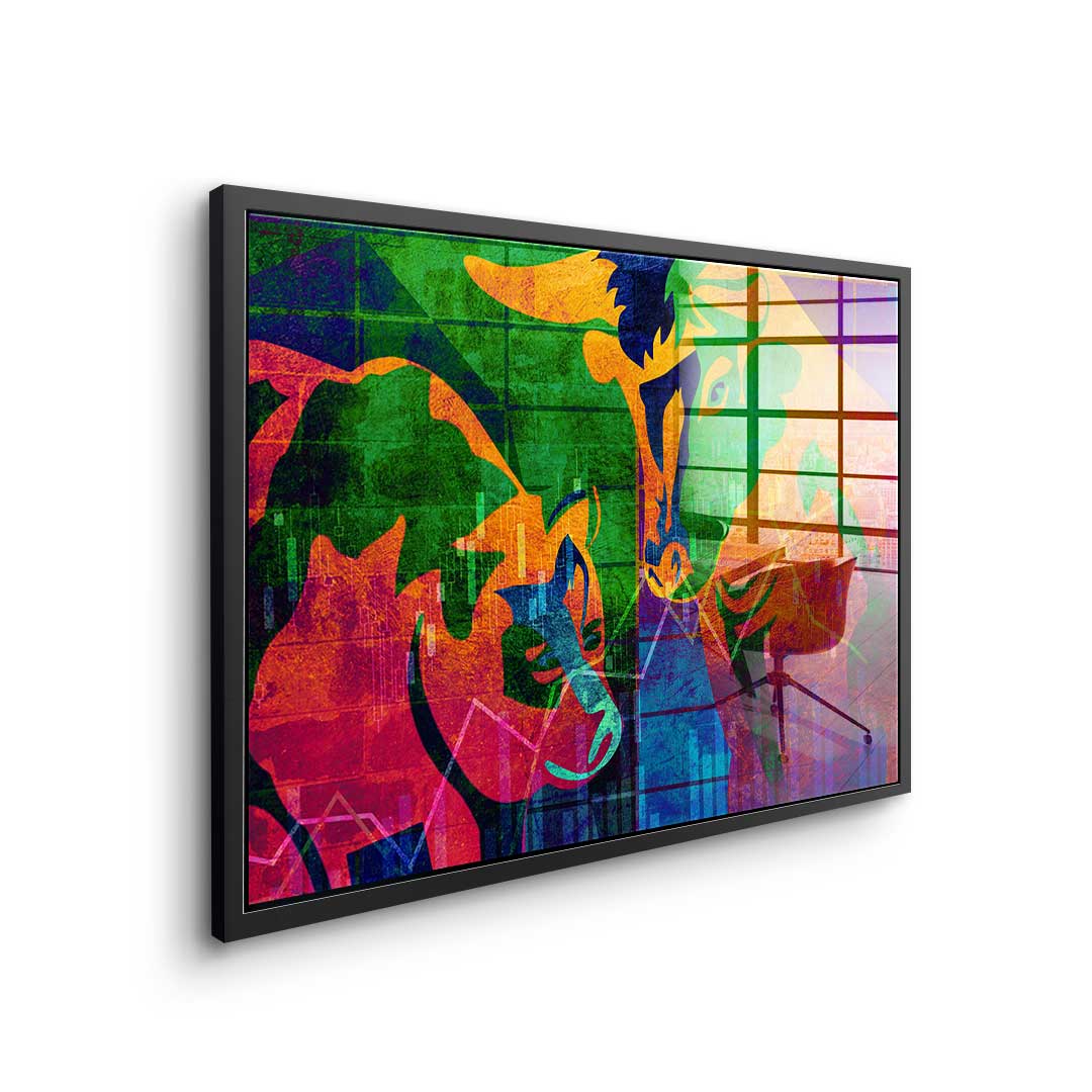 Abstract Stock Market - Acrylglas
