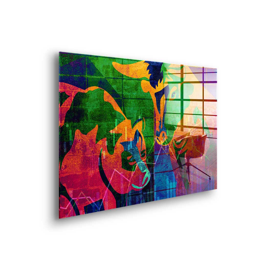 Abstract Stock Market - Acrylic Glass