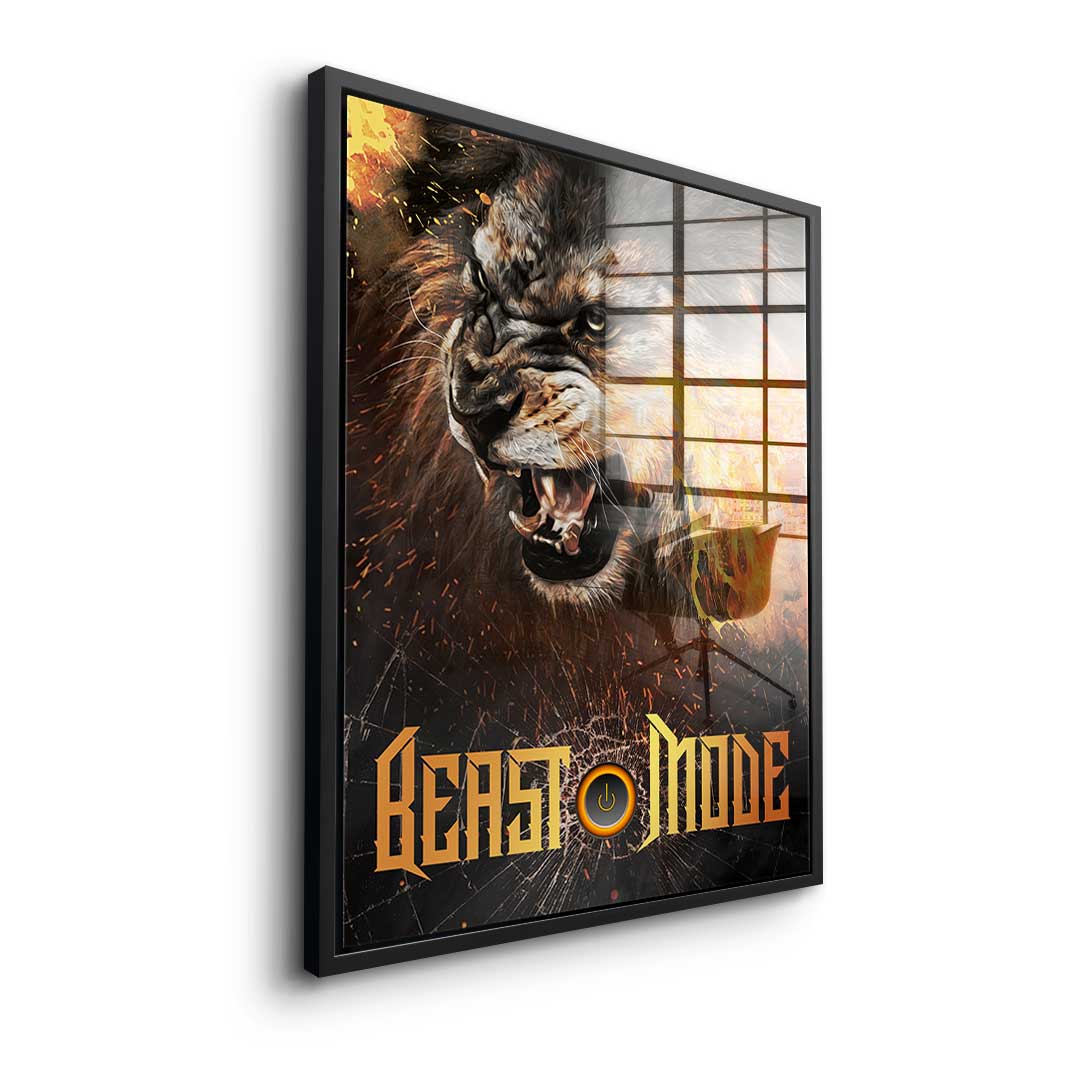 Beast Mode Lion - Acrylglas