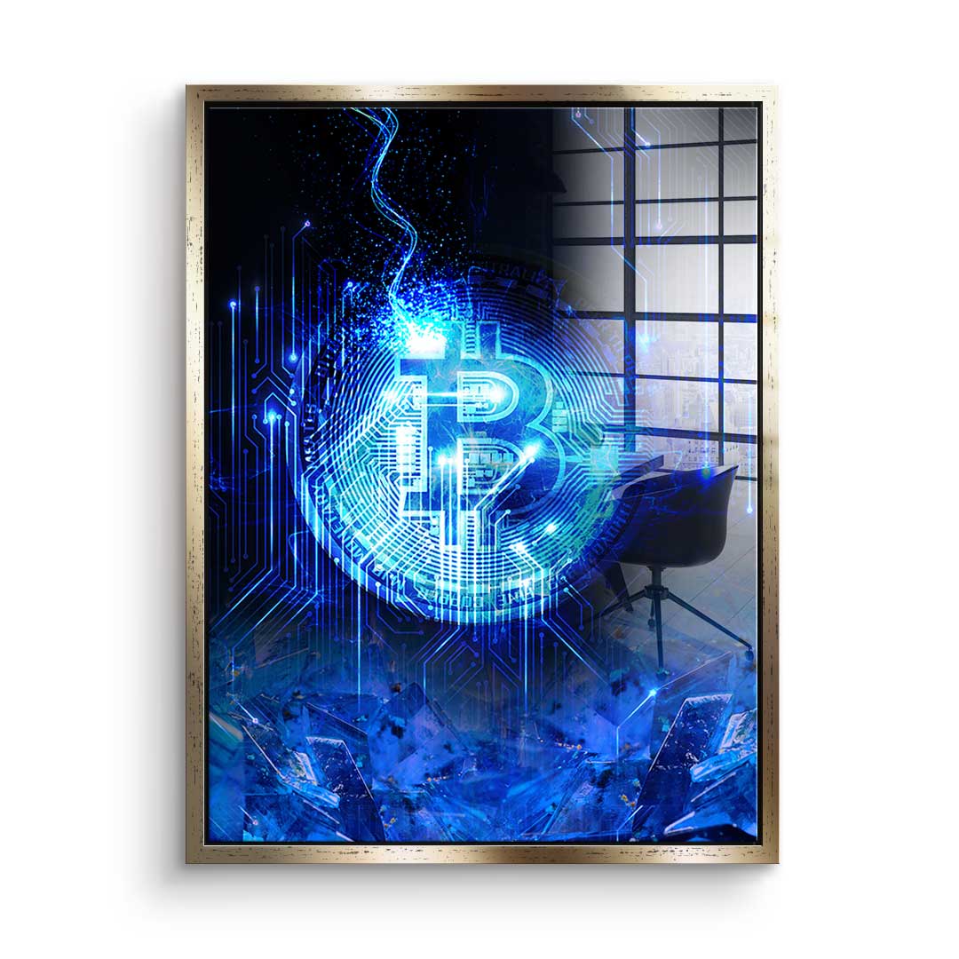 Matrix Bitcoin - Acrylglas