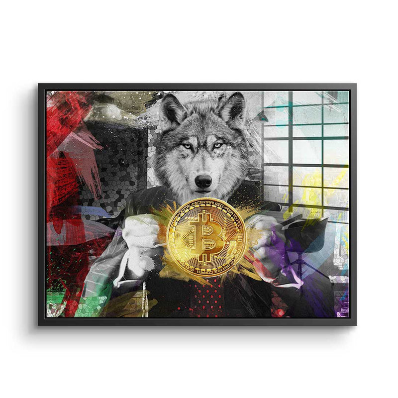 Bitcoin Wolf - Acrylglas