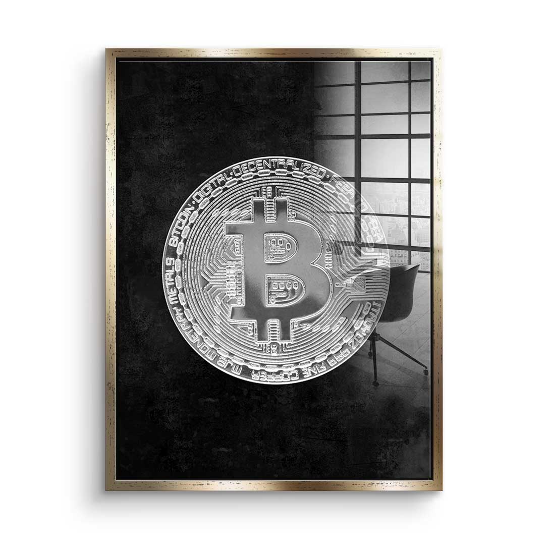 Black Bitcoin - Acrylic